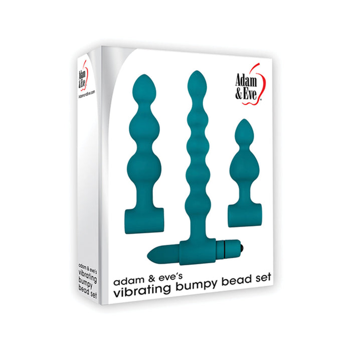 A&E Vibrating Bumpy Bead Set Teal | SexToy.com