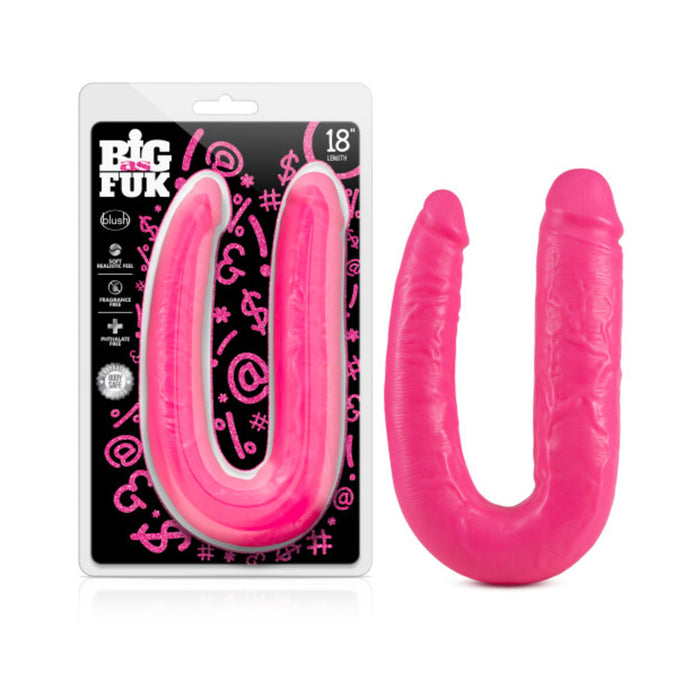 Big As Fuk 18 Inches Double Head Cock Pink | SexToy.com