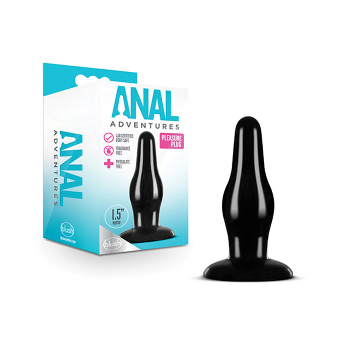 Anal Adventures Pleasure Plug Black | SexToy.com