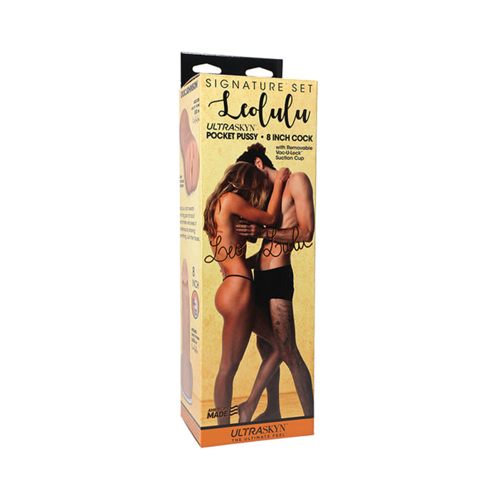 Signature Set - Leolulu - Leo Ultraskyn Pocket Pussy  & Lulu 8 Inch Ultraskyn Cock With Removable Va | SexToy.com