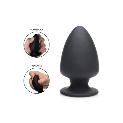 Squeezable Small Anal Plug - Black | SexToy.com