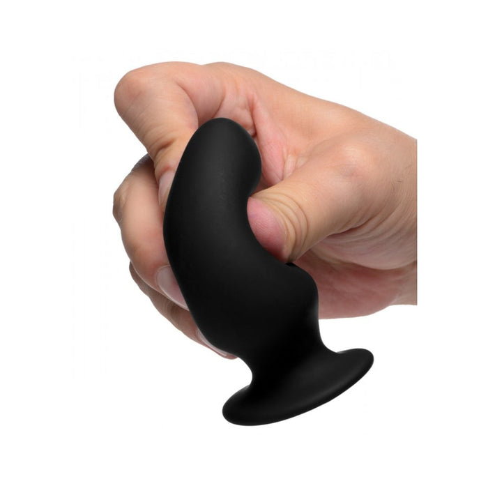 Squeezable Small Anal Plug - Black | SexToy.com