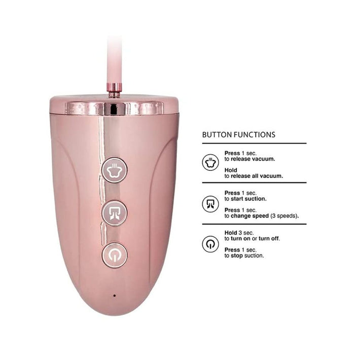 Automatic Rechargeable Breast Pump Set - Medium - Pink | SexToy.com