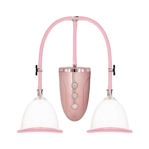 Automatic Rechargeable Breast Pump Set - Medium - Pink | SexToy.com