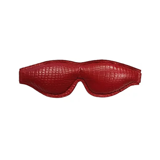 Leather Padded Blindfold Burgunday & Black Accessories | SexToy.com