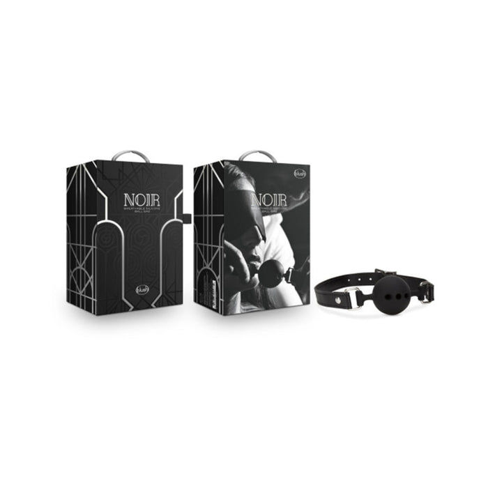 Noir Breathable Silicone Ball Gag Black | SexToy.com