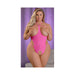 Ms Sheer Mesh Cupless Teddy Pink 1 Size Queen | SexToy.com