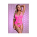 Ms Sheer Mesh Merry Widow & G-string Pink Qn | SexToy.com