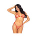 Industrial Net G String Bikini Set W/ Heart Accent Red Os | SexToy.com