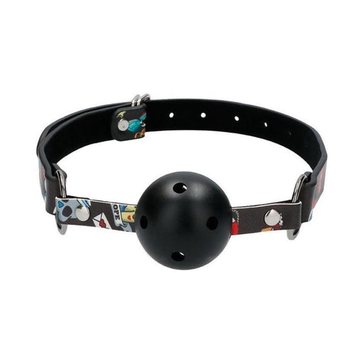 Ouch! Old School Tattoo Printed Breathable Ball Gag | SexToy.com