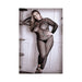 Sheer Unleash Me Long Sleeve Dragon Knit Footless Bodystocking Qs Black | SexToy.com