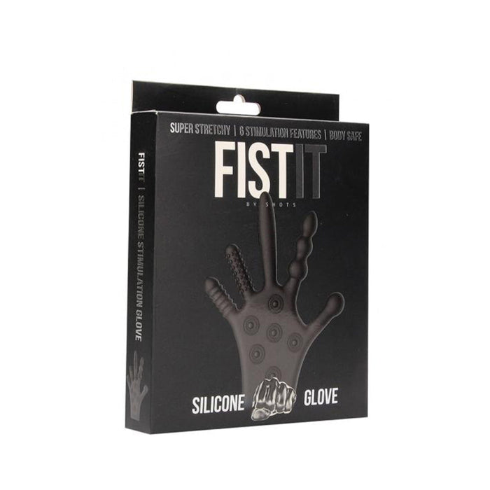 Fist It Silicone Stimulation Glove - Black | SexToy.com