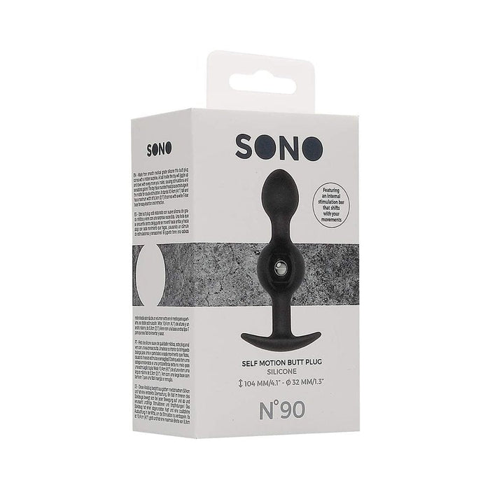 Sono No. 90 - Self-penetrating Butt Plug - Black | SexToy.com