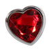 A&E Small Red Heart Gem Anal Plug | SexToy.com