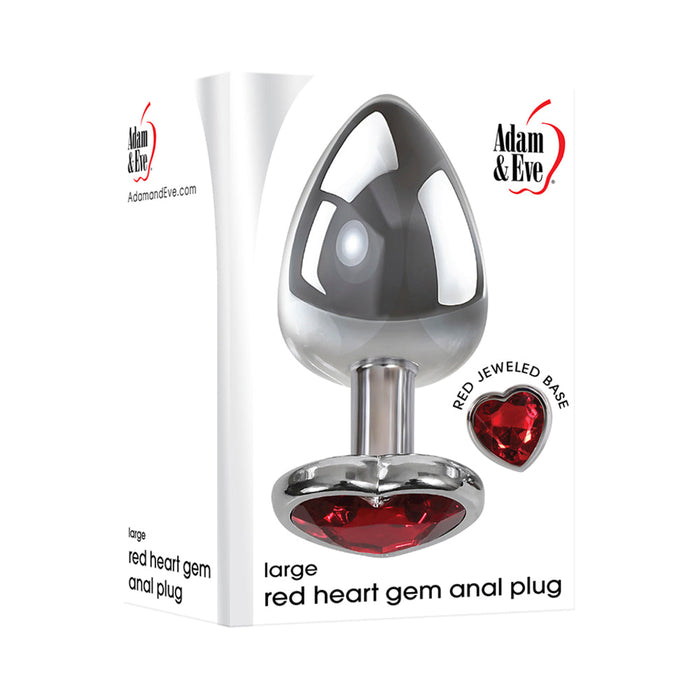 Large Red Heart Gem Anal Plug | SexToy.com