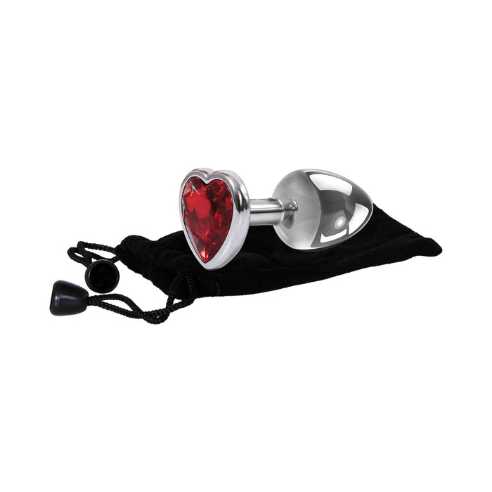 Large Red Heart Gem Anal Plug | SexToy.com