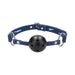 Ouch Breathable Ball Gag With Roughened Denim Straps | SexToy.com