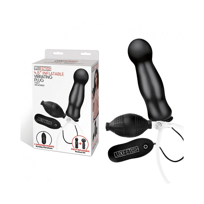 Lux Fetish 4.5" Inflatable Vibrating Plug | SexToy.com