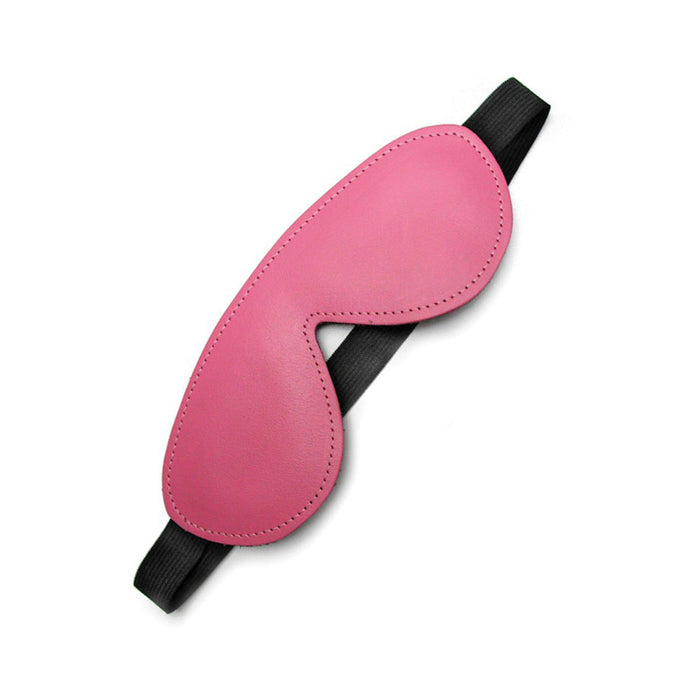 Kinklab Pink Bound Leather Blindfold | SexToy.com