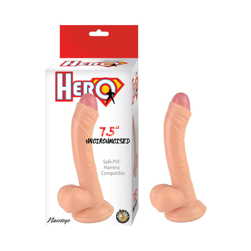 Hero 7.5-in Uncircumcised Dong | SexToy.com