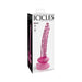 Icicles No. 86 - Glass Suction Cup Dildo - Pink | SexToy.com