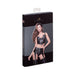 Noir Handmade Powerwetlook Top With Silver Zippers On Breast Xl | SexToy.com
