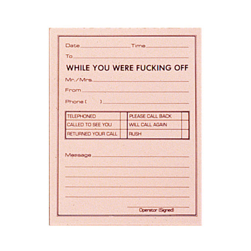 X-rated Phone Message Pad | SexToy.com