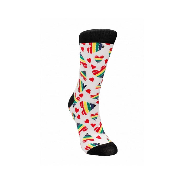 Shots Socks Happy Hearts M/L | SexToy.com