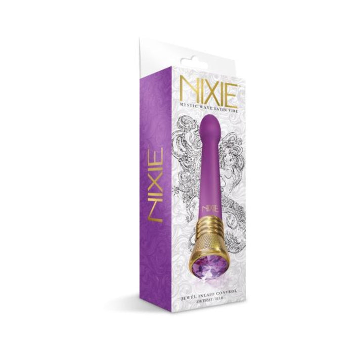 Nixie Mystic Wave Satin Bulb Vibe - Amethyst | SexToy.com