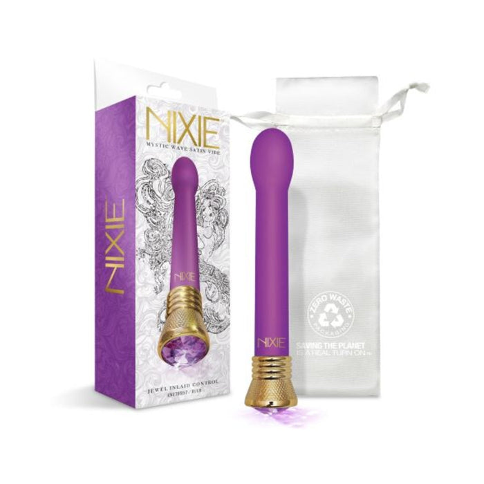 Nixie Mystic Wave Satin Bulb Vibe - Amethyst | SexToy.com