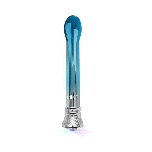 Nixie Waterproof 10-function Bulb Vibe - Blue Ombre Glow | SexToy.com