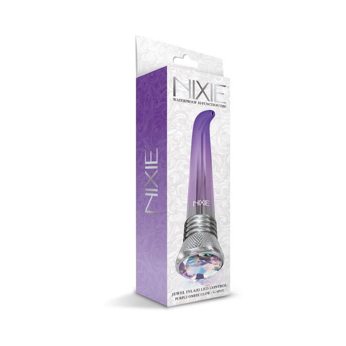 Nixie Waterproof 10-function G-spot Vibe - Purple Ombre Glow | SexToy.com