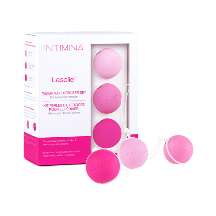 Intimina Laselle Routine Exercise Balls Set - Pink | SexToy.com