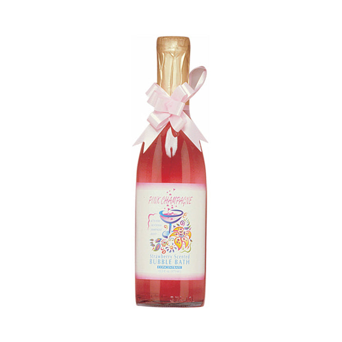 Pink Champagne Strawberry Scented Bubble Bath W/pheromones 12.2oz | SexToy.com