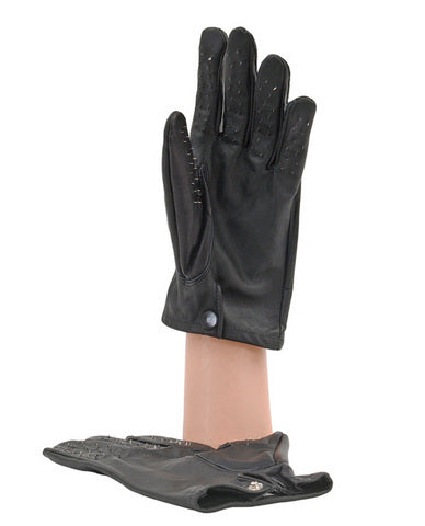 Vampire Gloves Leather Small Black | SexToy.com