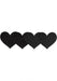 Classic Black Hearts Pasties | SexToy.com