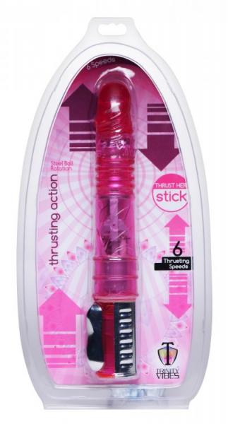 Thrust Her Sex Stick Pink Vibrator | SexToy.com