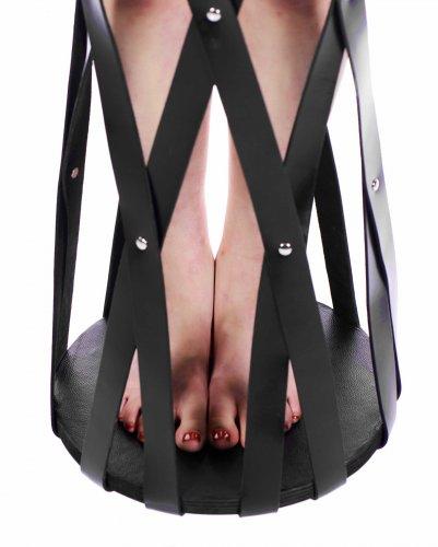 Hanging Leather Strap Cage | SexToy.com