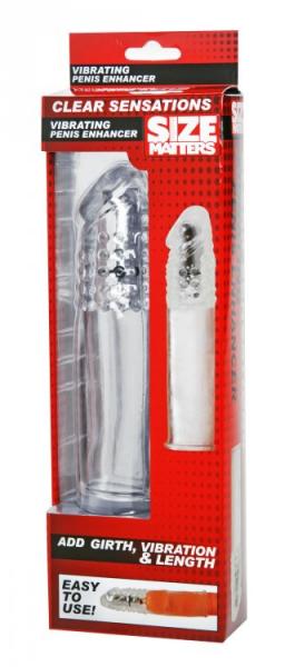 Clear Sensations Vibrating Penis Enhancer | SexToy.com