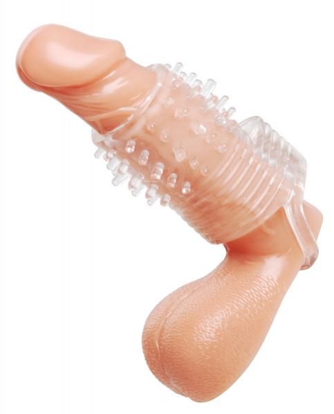 Clear Sensations Vibrating Textured Erection Sleeve | SexToy.com