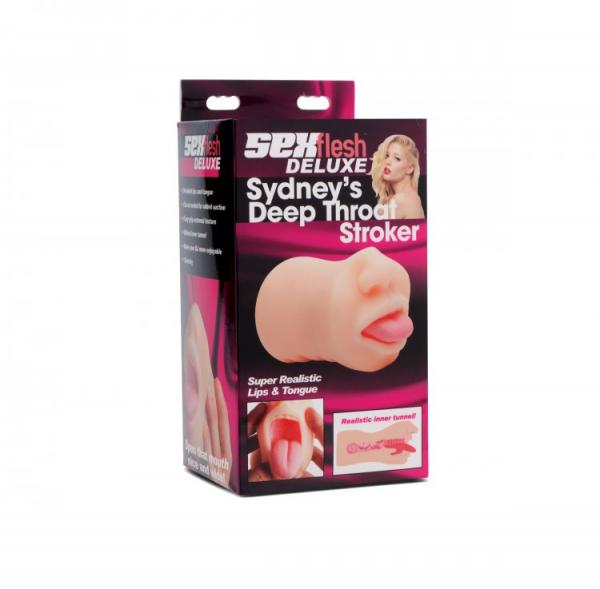 Sydney Deep Throat Stroker Realistic Lips & Tongue | SexToy.com