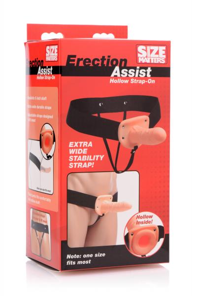 Erection Assist Hollow Strap On O/S Beige | SexToy.com