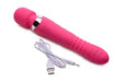 Ultra Thrusting And Vibrating Silicone Wand Pink | SexToy.com