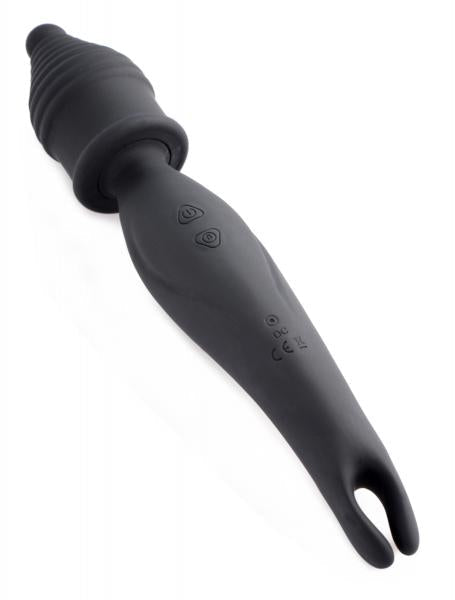 Dual Diva 2 In 1 Silicone Massager Black | SexToy.com