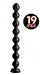 Hosed 19 Inches Beaded Thick Anal Snake Black | SexToy.com