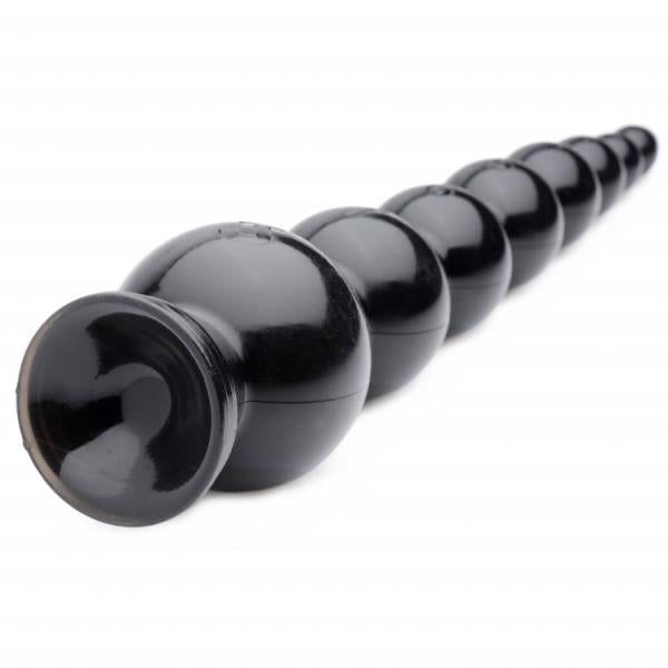 Hosed 19 Inches Graduated Bead Anal Snake Black | SexToy.com