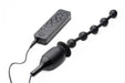 Voodoo Beads 10X Vibrating Silicone Anal Wand Black | SexToy.com