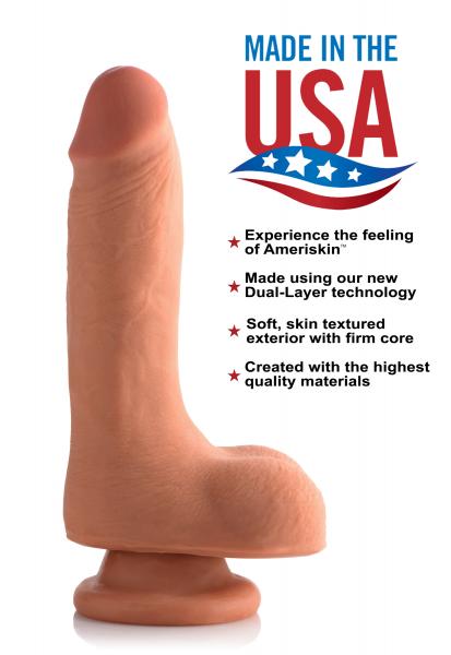 7 Inches Ultra Real Dual Layer Dildo Beige | SexToy.com