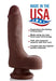 7 Inches Ultra Real Dual Layer Suction Cup Dildo Brown | SexToy.com