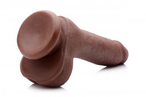 7 Inches Ultra Real Dual Layer Suction Cup Dildo Brown | SexToy.com